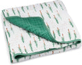 Parker Baby Muslin Blanket | 100% Soft Cotton Toddler Quilt & Baby Muslin Swaddle | Gender Neutral Design 47" x 47" Blanket