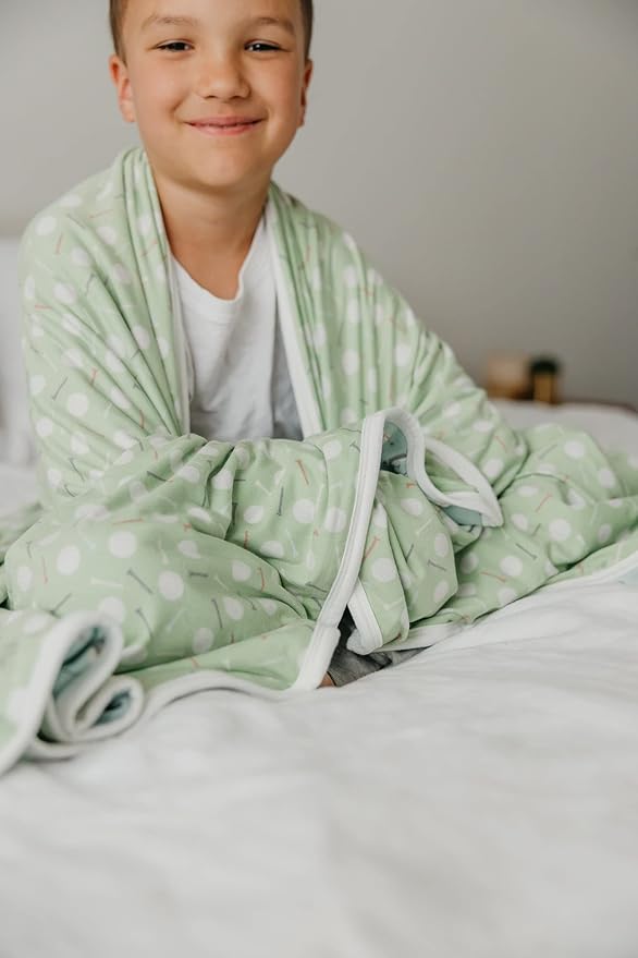 Copper Pearl Jumbo 3-Layer Blanket: Soft Quilts for Boys & Girls | Breathable, Cozy Toddler Blanket | Baby Quilt for Newborns | Premium Polyester/Rayon 46x46 | Bogey