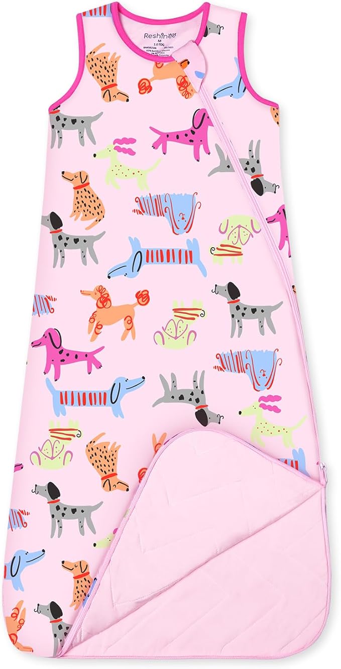 Rayon Made from Bamboo Viscose Sleep Sack 0-36 Months 1.0 Tog for Toddler and Baby sleepers 2-Way Zipper Newborn Sleep Sacks