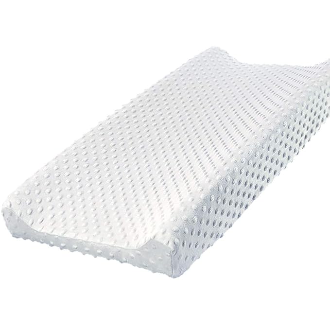 Owlowla Changing Pad Cover, Soft Minky Dots Changing Table Sheets for Baby Boy and Girl(White)