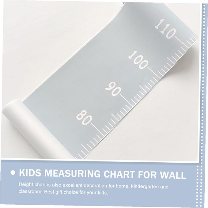 Growth Chart Wall Hanging Height Measurement Ruler for Boys Removable Canvas Wall Decor with Printing Nordic Style for Kindergarten