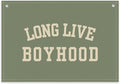 Long Live Boyhood Boys Room Decor - Linen Nursery Banner for Toddler Room Decoration, Farmhouse Kids Wall Hanging, Canvas Banner Flag for Baby Shower, Birthday Gift - A04
