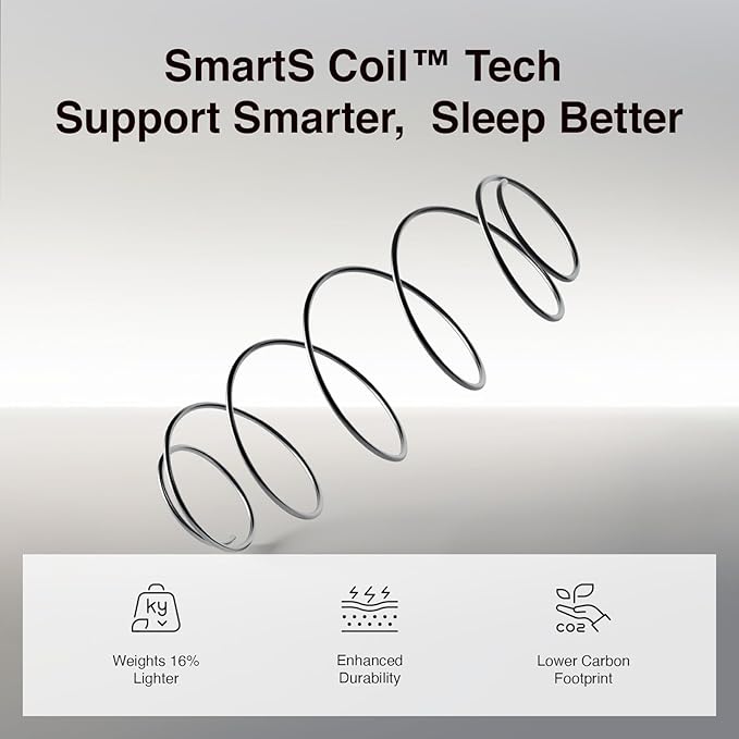 Novilla Queen Mattress, 6 Inch Queen Size Mattresses in a Box with Smarts™ Coil for Pressure Relief, Medium Plush Foam and Spring Hybrid Colchones with CertiPUR-US Certified for Kids