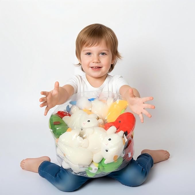 Clear Stuffed Animal Storage Bean Bag Chair Cover - Extra Large 150L, Waterproof & Easy-Clean Toy Organizer with Plastic Window,forNursery, Bedroom, Playroom (Cover Only, No Filler) (C1pcs)