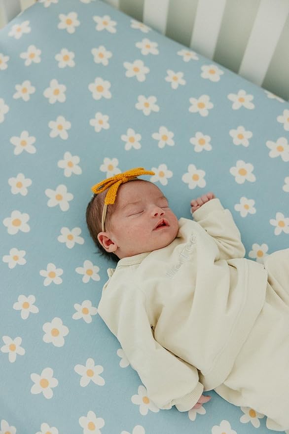 Premium Fitted Knit Crib Sheet/Toddler Sheet Della by Copper Pearl, CP-CRSH-0127-NSZ