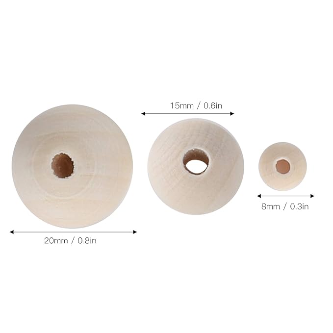 DIY Baby Wooden Mobile Hanger Round, Bed Bell Frame for Crafts Mobile Kit Wind Chime Bell for Room Home Decor Gift for Kids Wooden Mobile Kit