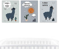 Andaz Press Nursery Kids Room Scandinavian Hello Llama Wall Art Decor Poster Prints, 8.5 x 11-inch, Scandinavian Wild And Free, Shine Bright, Wild Soul Llama Graphic, 3-Pack, Unframed