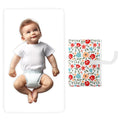Portable Diaper Changing Pad for Baby - Waterproof Compact Changing Mat with Wrist Strap - Wipeable Travel Changing Pad for Diaper Bag - Gifts for Baby Shower by PHOEBUS BABY(Multicolor Floral)