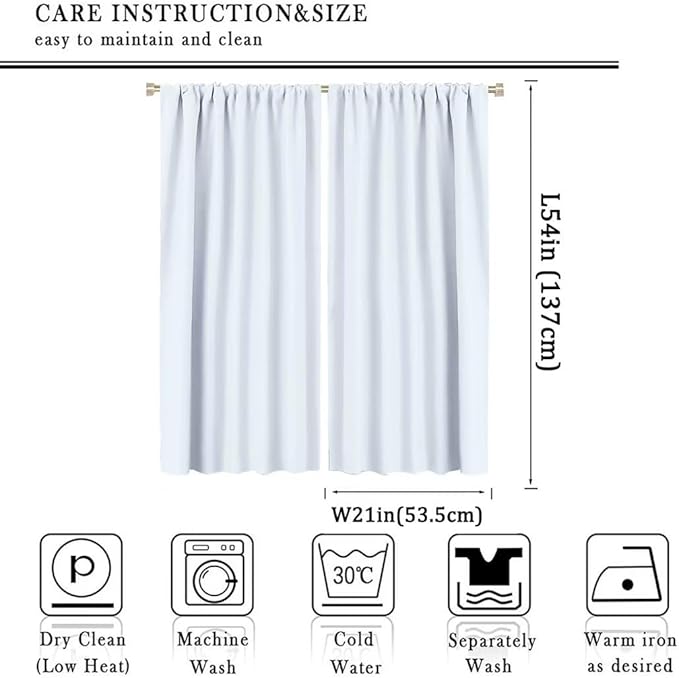 Farm Animal Curtains for Kids, Cartoon Cute Wild Animal Window Treatments Woodland Farmhouse Cow Horse Pig Window Drapes for Girls Boys Nursery Toddler Bedroom 42x54in