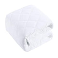 BEDSUM 100% Brushed Microfiber Down Alternative Toddler Comforter, Ultra Soft Lightweight and Warm Breathable Crib Quilted Blanket for Nursery Stroller Bed, 43x60 Inches, White
