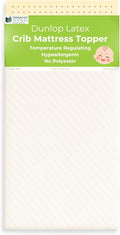ORGANIC TEXTILES Organic Baby Mattress Topper with Tencel Removable Cover - GOLS/GOTS Certified - Breathable, Hypoallergenic, 2" Standard (52"x28")