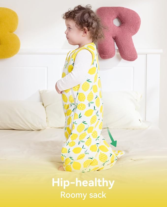 Rayon Made from Bamboo Viscose Sleep Sack 0-36 Months 1.0 Tog for Toddler and Baby sleepers 2-Way Zipper Newborn Sleep Sacks