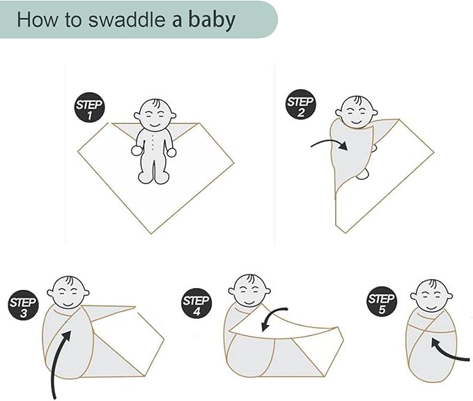 Newborn Swaddle Blanket with Hat Set Baby Swaddle Set Hospital Receiving Blankets for Girls Boys(Navy,35"*35")
