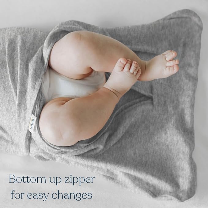 HALO 100% Cotton Sleepsack Swaddle, 3-Way Adjustable Wearable Blanket, TOG 1.5, Midnight Moons Pink, Small, 3-6 Months