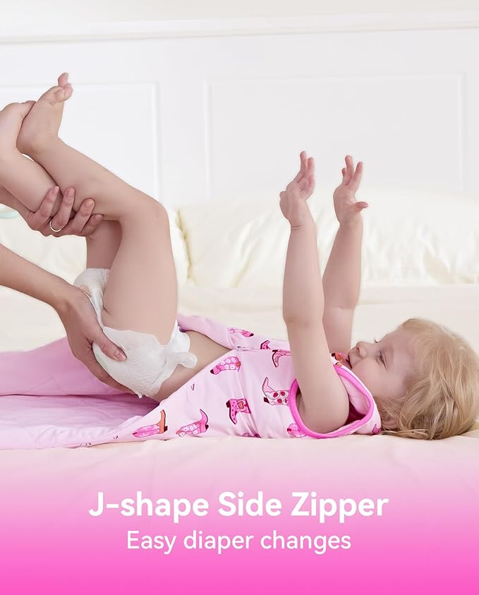Rayon Made from Bamboo Viscose Sleep Sack 0-36 Months 1.0 Tog for Toddler and Baby sleepers 2-Way Zipper Newborn Sleep Sacks