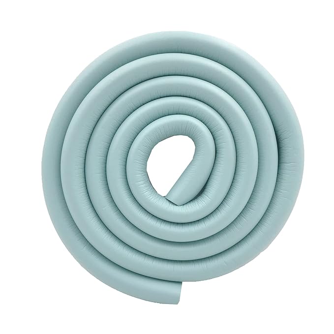 M2cbridge U Shape Extra Thick Furniture Table Edge Protectors Foam Baby Safety Bumper Guard 6.5 Ft (Blue)