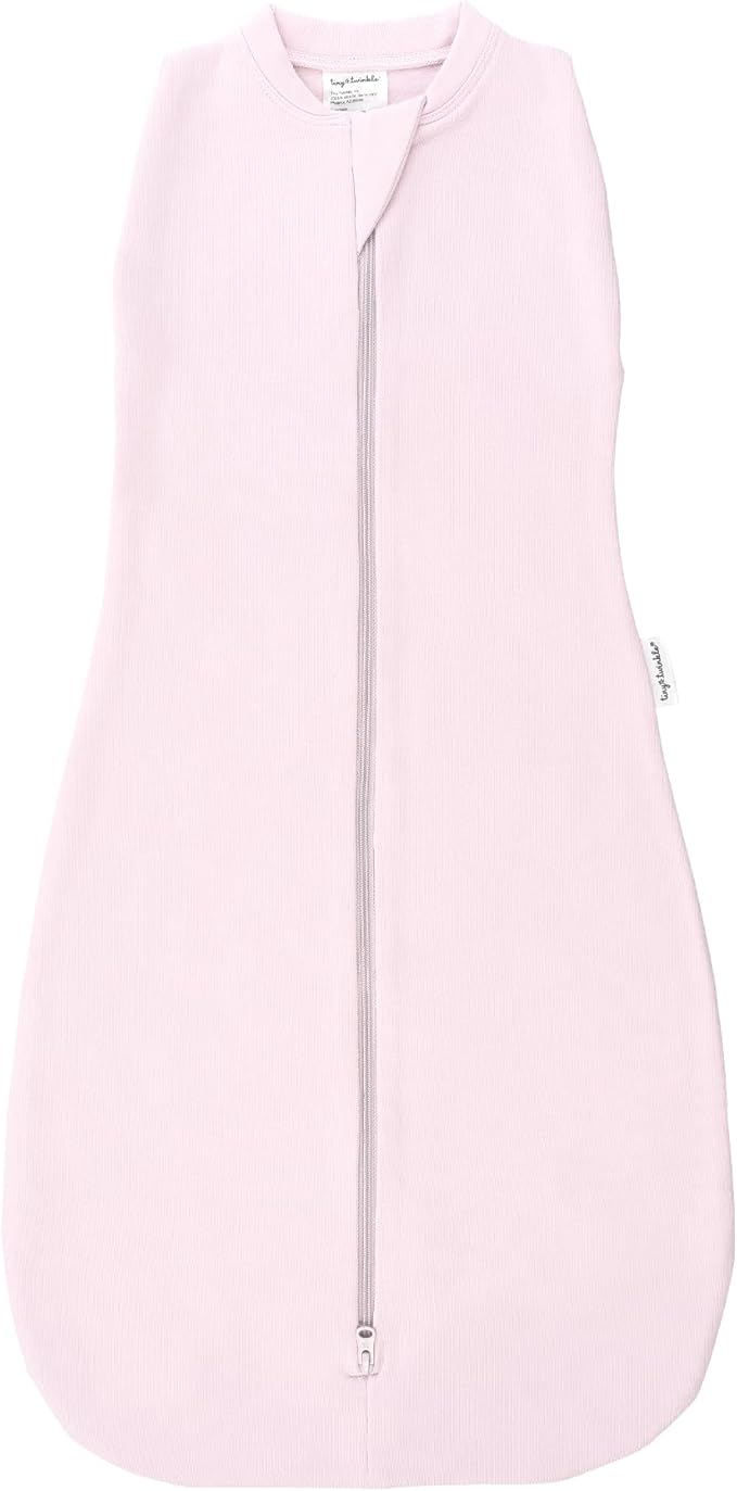 Tiny Twinkle Baby Sleep Sack 6-12 Months 1.0 TOG, Cotton & Elastane Wearable Blanket, Swaddle Transition Micro-Fleece, Machine Washable (Orchid)