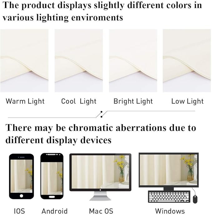 StangH Ivory White Velvet Curtains 120 inches for Living Room, High Ceiling Privacy Protect Light Reducing Drapes for Windows/Backdrop, Elegant Home Decor for Christmas, W52 x L120, 2 Panels