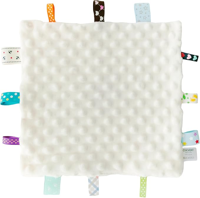 CREVENT Cozy Plush Baby Security Blanket, Loveys for Baby Girls and Boys, Birthday (Deer+Tag)