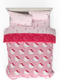 Sanrio Hello Kitty Holiday & Christmas Bedding Soft Comforter and Sheet Set with Sham, 7 Piece Full Size (Officially Licensed Product) by Franco