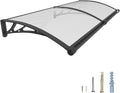 40''*80'' Window and Door Exterior, UV/Rain/Snow/Sunlight Protection Sheet,UPF 50+ Polycarbonate Overhang Canopy,House Overdoor Awnings for Door Entrance Outside/Patio/Porch/Deck
