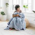 SARANONI Luxury Lush Kids Blanket | Ultra-Soft & Cozy Plush Comfy Blankets for Kids & Teens | Storm Cloud - 40” x 60”