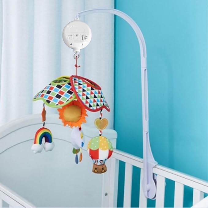 Mobile for Crib Crib Mobile Motor 35 Lullabies Volume Adjustable Music Box Spinner with Rotating Hook for Baby Boys Girls