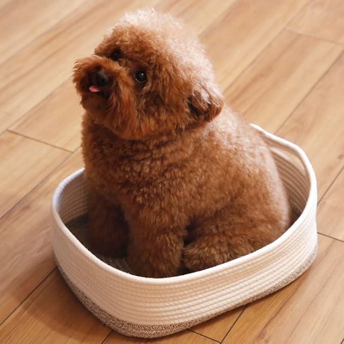 Cotton Rope Storage Baskets Woven Basket Cute Baby Nursery Organizers Small Dog Toy Basket Gift Baskets Empty
