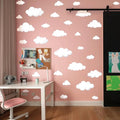 Watercolor Cloud Wall Decals - Boho Cloud Wall Stickers for Baby Boys or Girls Room Decor, Removable Wall Nursery Playroom Decor