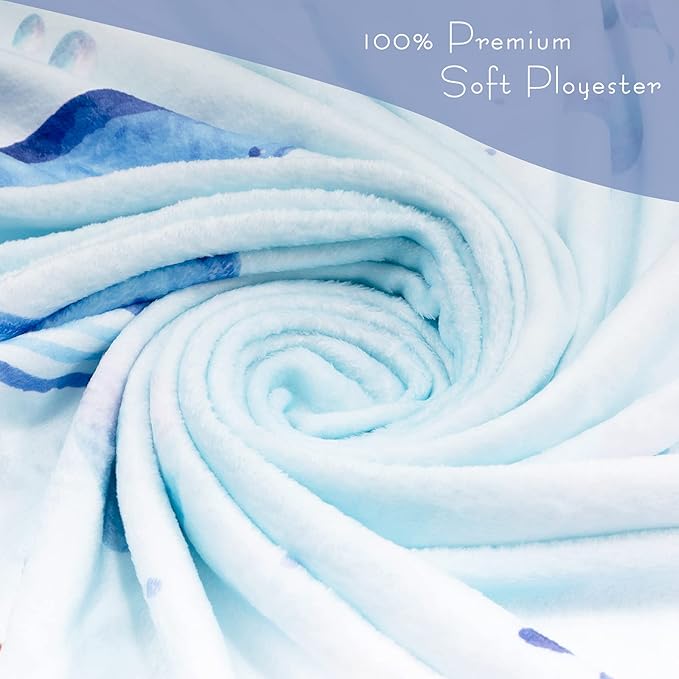 Baby Milestone Blanket| Original Design Baby Monthly Milestone Blanket Boy Girl|Baby Photography Props Blanket| 60'x40' Ocean World