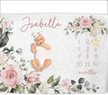 OLIVE OLIVIA Personalized Baby Gifts With Customized Name - Monthly Milestone Blanket for Girls and Boys, Perfect Custom Gift, 60"x80"