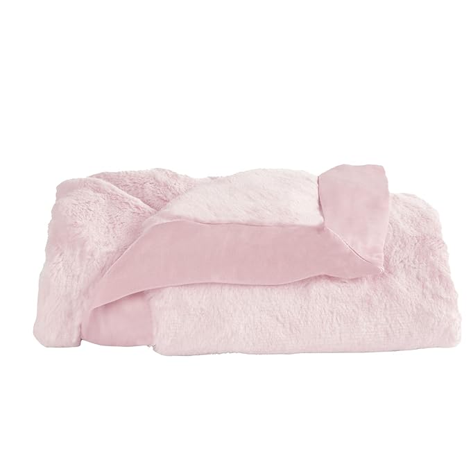 Little Giraffe Baby Blanket - Luxe Soft Blanket with Satin Trim - Baby Stroller Blanket - Newborn Baby Essentials & Baby Gifts - 29x35" - Pink