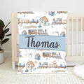 Personalized Baby Blanket With Name, Custom Blanket Name For Adult, Baby Blanket Boys Girls, Best Gift Baby Blanket, Blanket Kids Fleece and Sherpa Blanket Full Size DT7