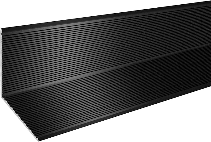 6PCS Aluminum Alloy Metal Corner Guards - Black Wall Corner Protectors 1.6" x 1.6" x 48" with 90 Angle, 19Ga / 0.9mm Thickness (4x4x120CM)