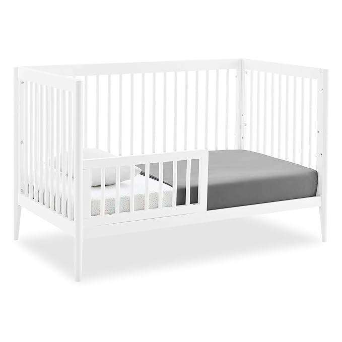 Delta Children Casey 4-in-1 Convertible Crib - Greenguard Gold Certified, Bianca White