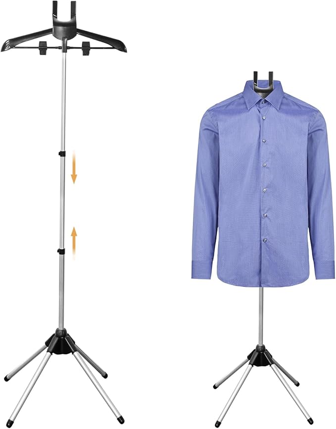Adjustable Shirt Display Stand 32-63 Inch, Foldable Clothing Display Stand Mannequin Torso for Retail Vendors, Multi-Use Steamer Rack Stand for Clothes Garment (1)
