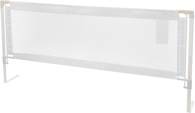 VEVOR Toddler Bed Rail, Kids Beds Guard Rail with Reinforced Iron Pipe and Oxford Cloth, Adjustable Height Bed Side Railing, Portable Guard Bumper Barrier for Crib, Bunk, 78.74 x 35.04 in, 1 Piece