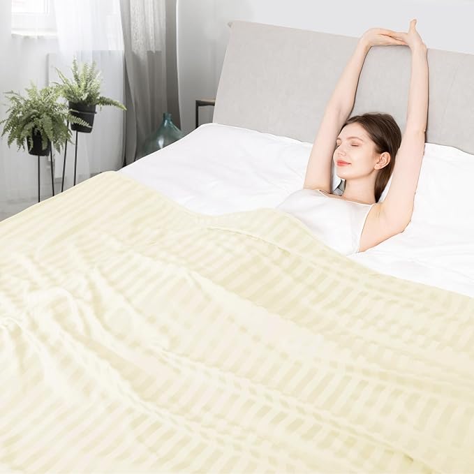Elegear Revolutionary Cooling Blanket, Absorbs Heat to Keep Body Cool for Night Sweats, Double Sided Arc-Chill3.0 Cooling Fiber Q-Max>0.5, Lightweight Summer Cold Blankets for Sleeping 59" x 79"