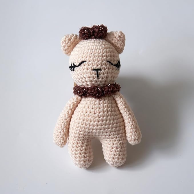 Zeroest Newborn Photography Outfits Boy Girl Bear Props Baby Photoshoot Crochet Bonnet Stuffed Animals for Newborn Photo