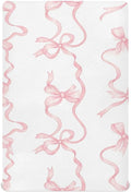 Watercolor Bows Crib Sheets for Boys Girls Soft Breathable Mini Crib Sheets for Baby 52" x 28"
