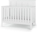 Child Craft Atwood 4-in-1 Convertible Crib, Baby Crib Converts to Day Bed, Toddler Bed and Full Size Bed, 3 Adjustable Mattress Positions, Non-Toxic, Baby Safe Finish (Matte White)
