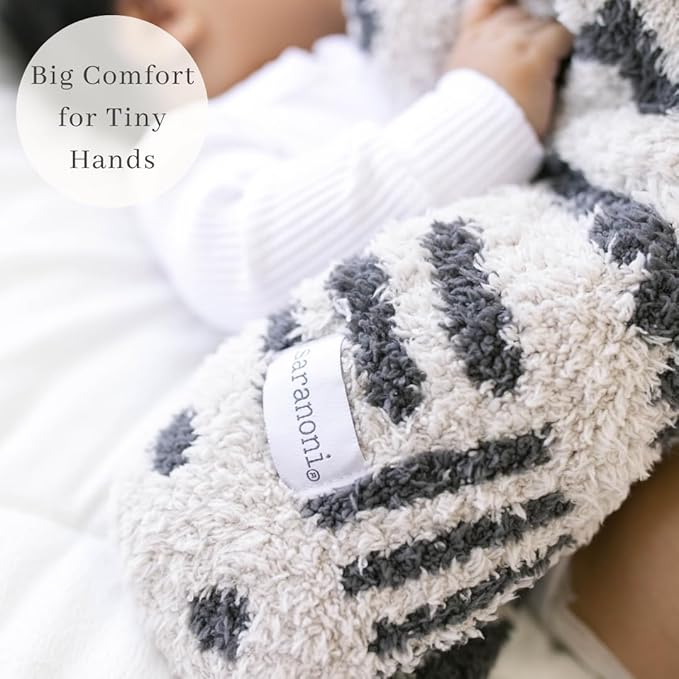 SARANONI Luxury Baby Blanket | Ultra Soft Double Layer Plush Security Blanket for Babies | Mudcloth - 20” x 15”