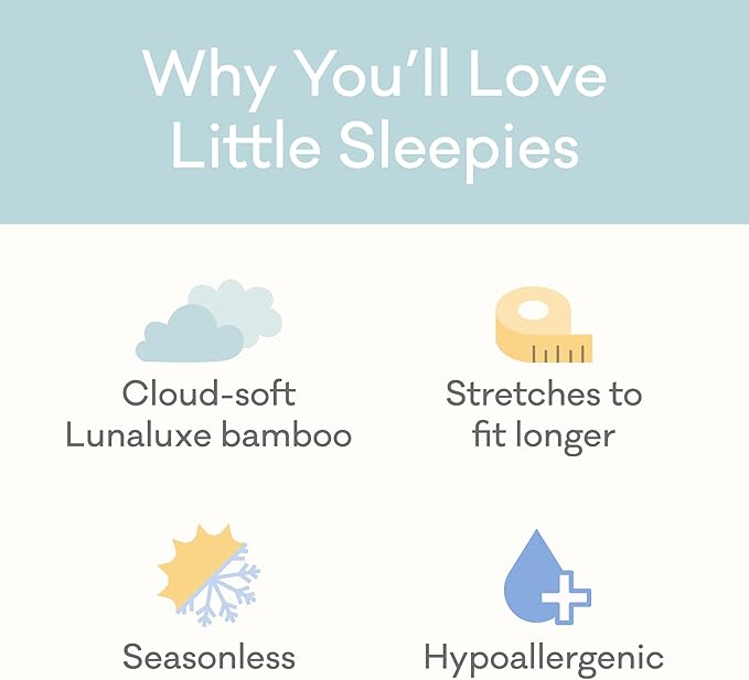 Little Sleepies Cloud Blanket, Soft Viscose from Bamboo Toddler & Baby Blanket for Boys & Girls, Lightweight, Perfect for Hot Sleepers, 50" x 50", Large (Blue All Stars)