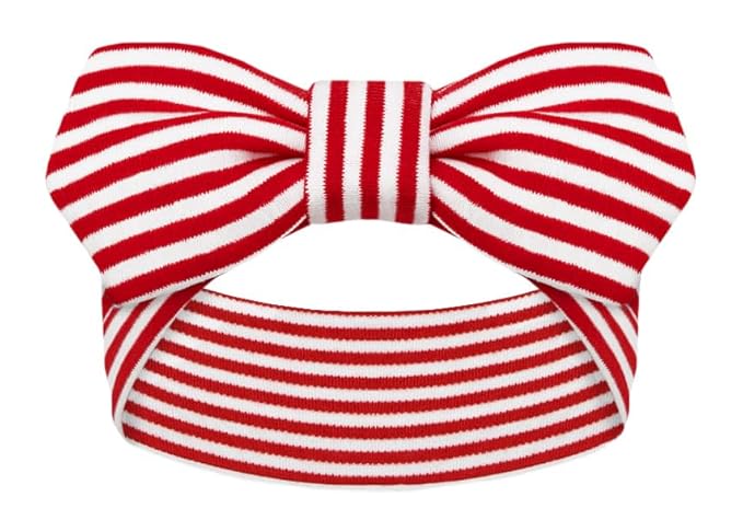 Creative Knitwear Pittsburg State Gorillas Infant Girls Red/White Striped Hair Knot Headband Embroidered Logo - Size Newborn - 4T