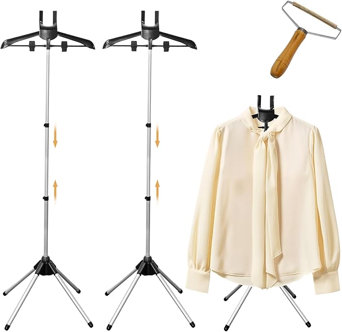 Adjustable Shirt Display Stand 32-63 Inch, Foldable Clothing Display Stand Mannequin Torso for Retail Vendors, Multi-Use Steamer Rack Stand for Clothes Garment (1)