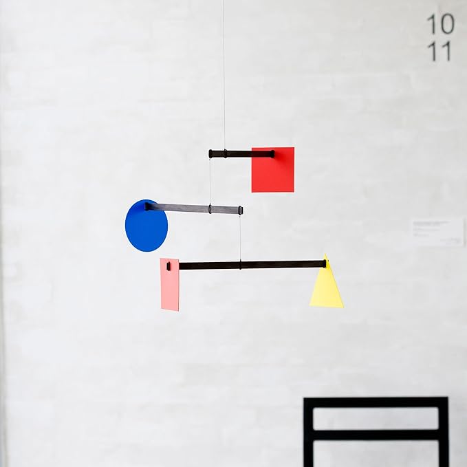 Bauhaus Hanging Mobile - 26 Inches - High Quality Beech Wood - Handmade in Denmark by Flensted