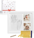 XQC Baby Hand & Footprint Kit - Quick Dry Inkless Keepsake Set with Personalized Nursery Frame, Newborn Memories for Girls and Boys - Ideal Baby Shower, Registry & First Mother's Day Gift