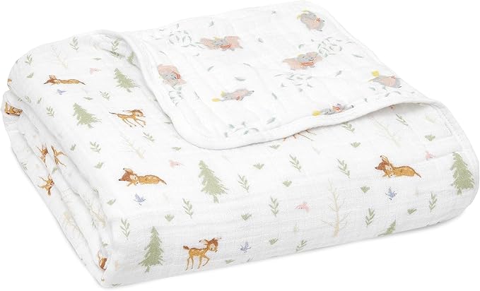 aden + anais™ Essentials Cotton Muslin Blanket Disney + Friends-Bambi Forest