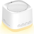 Portable Mini White Noise Sound Machine with Amber Breathing Night Light, 16 Soothing Sounds, 30-Hour Rechargeable Battery, Timer & Memory for Baby & Adult Sleep, Travel, Office Privacy