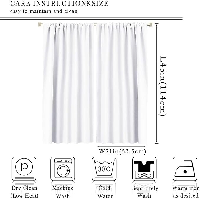 Fantasy Mermaid Curtain Rainbow Mermaid Scales Purple Pink Blue Ocean Theme Dream Blackout Window Treatment for Kids Boys Girls Bedroom Nursery Room Decor Rod Pocket Window Drapes 42x45in